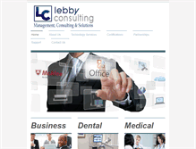 Tablet Screenshot of lebbyconsulting.com